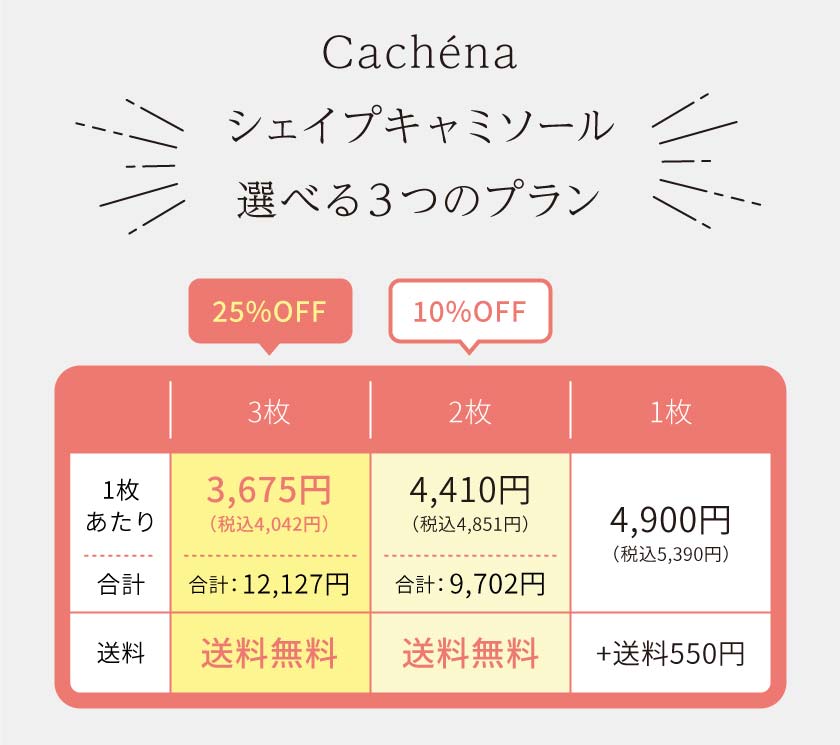 選べる3つのプラン