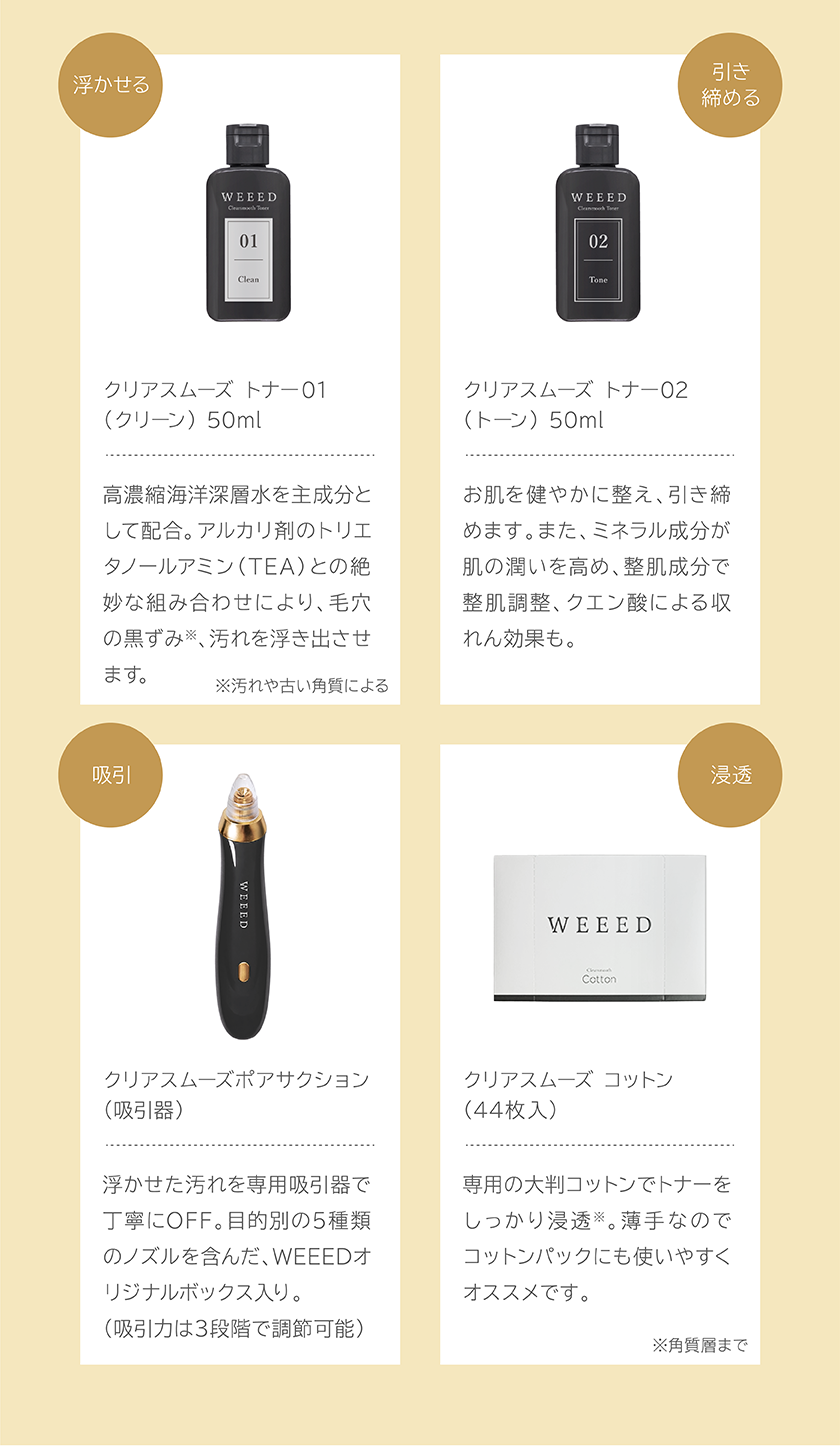 WEEED「Clearsmooth」スタートセット