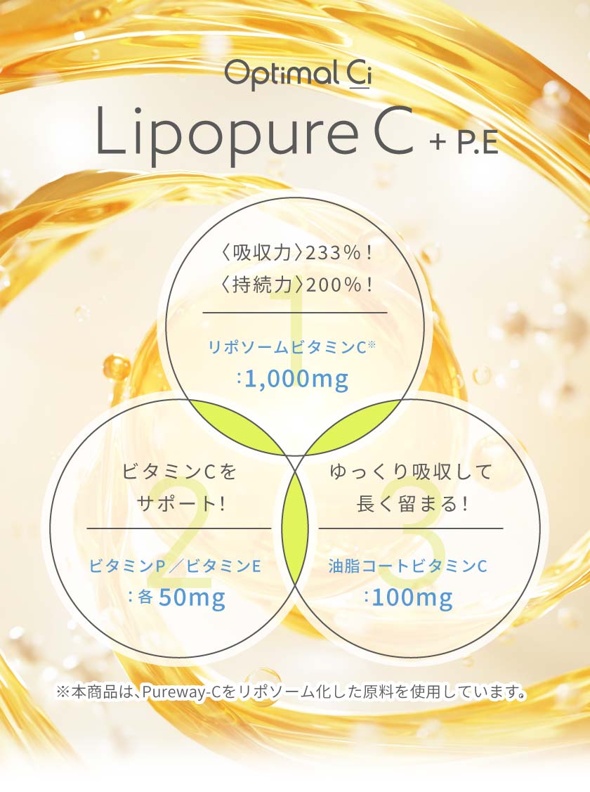 LipopureC+P.Eで手に入れる自分史上最高のわたし