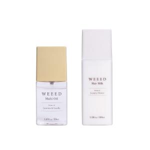 WEEED ヘアミルク 《100ml》＆マルチオイル 《50ml》ジャスミン＆バニラ 2点セット